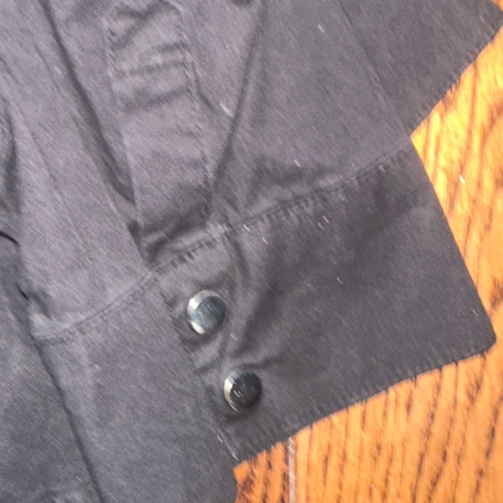 Bebe Black Ruffled Collar Top - Picture 4 of 5